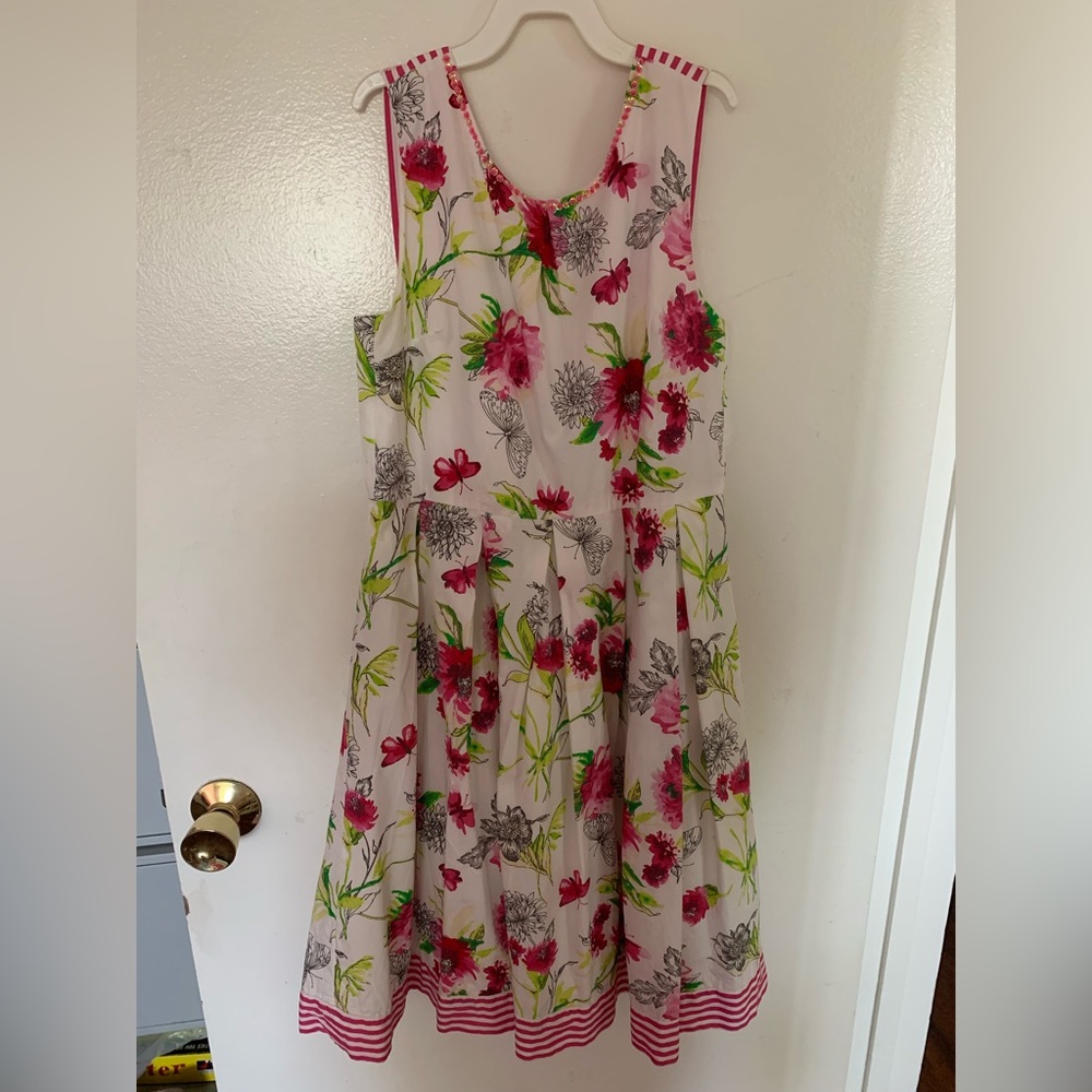 Monsoon girls floral dress size 12-13 years
